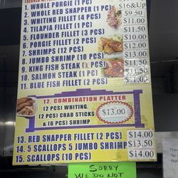 Fried Menu