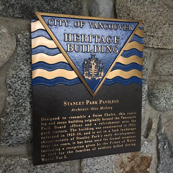 Stanley Park Pavilion - Heritage plaque~ - Venues & Event Spaces Near Me - Vancouver, British Columbia Stanley Park Pavilion - Heritage plaque~ - Venues & Event Spaces Near Me - Vancouver, British Columbia