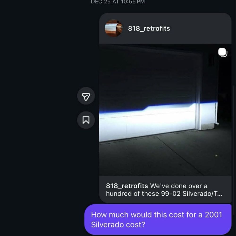 818 Retrofits - Instagram messages - Auto Customization Near Me - Los Angeles, California
