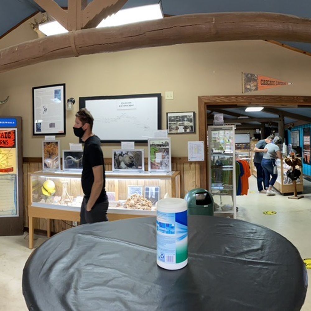 Cascade Caverns - The inside view of office /shop area! You get tickets here! - Tours Near Me - Boerne, Texas