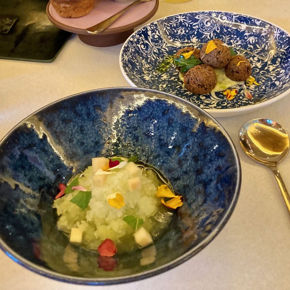 kann - Kampachi with akra in the background - Caribbean Near Me - Portland, Oregon