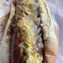 Half smoke w/chilli Half smoke w/chilli