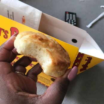 Bojangles - No, this isn't showing off a good biscuit.... this is showing what came in my kids meal box. A biscuit that someone ate off. - Fast Food Near Me - Charlotte, North Carolina