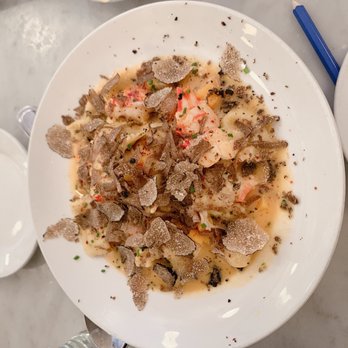 Neptune Oyster - Salt cod agnolotti with truffles - Seafood Near Me - Boston, Massachusetts Neptune Oyster - Salt cod agnolotti with truffles - Seafood Near Me - Boston, Massachusetts