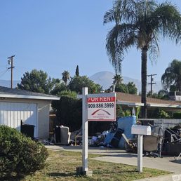 weeks worth of junk that is just sitting. No other house here looks that way.  we do not appreciate that this has not been taken care of.