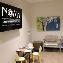 NOAH Copperwood Health Center - Lobby, kids play area, free guest wifi