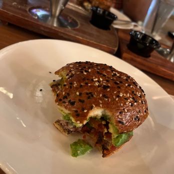 Gordon Ramsay Burger - Hell's Kitchen burger (well done) - Salad Near Me - Chicago, Illinois