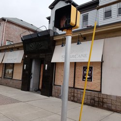 Sugar Cane - Front of the Sugarcane Restaurant, boarded up yesterday, April 18, 2022