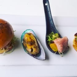 The Fat Badger Cafe & Catering Co - A tasting plate prepared for a cocktail function.