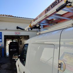 Valero Station at Santa Rita - My work van will clear this wash. Only wash with no brush, safe for ladder rack