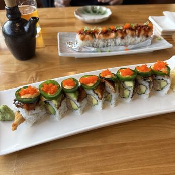 Sushi Broadway - Spicy dragon roll / Lion king roll - Sushi Bars Near Me - Alameda, California Sushi Broadway - Spicy dragon roll / Lion king roll - Sushi Bars Near Me - Alameda, California