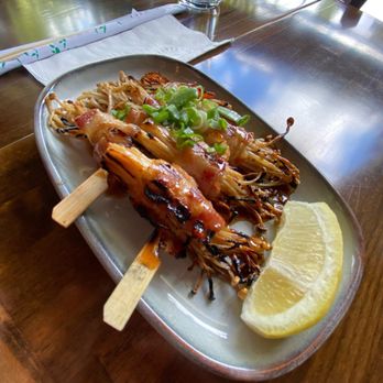 Tada Ramen & Yakitori - Enoki & Bacon Skewers - Ramen Near Me - Oakland, California Tada Ramen & Yakitori - Enoki & Bacon Skewers - Ramen Near Me - Oakland, California