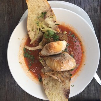 Xoco - Torta Ahogada - aka sandwich dipped in spicy soup. I got the mild and it was still a little spicy. $11 - Mexican Near Me - Chicago, Illinois Xoco - Torta Ahogada - aka sandwich dipped in spicy soup. I got the mild and it was still a little spicy. $11 - Mexican Near Me - Chicago, Illinois