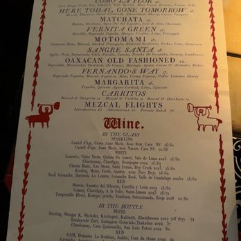 Quixote - Drink menu - December 2025 - Mexican Near Me - San Diego, California Quixote - Drink menu - December 2025 - Mexican Near Me - San Diego, California