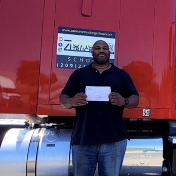 Zone 1 Trucking School - Zone 1 Trucking student passing the DMV driving test - Driving Schools Near Me - Stockton, California Zone 1 Trucking School - Zone 1 Trucking student passing the DMV driving test - Driving Schools Near Me - Stockton, California