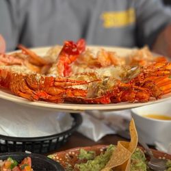 Mariscos Puerto Nuevo - The tastiest.. Lobster, Shrimp and Fish... a flavorful combo!