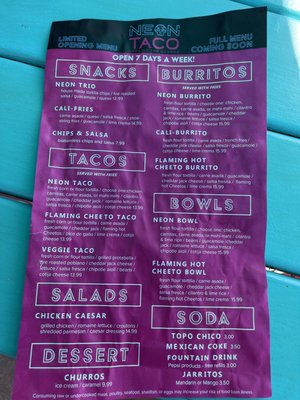 Menu photo 8 Neon Taco Lake Ozark, MO Menu photo 8 Neon Taco Lake Ozark, MO