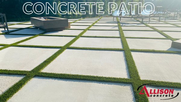 Concrete patios - These are a few samples of stamped and colored concrete patios that we have done in the past.