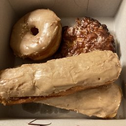 Apple Fritter, Maple Bar, Maple Ring Apple Fritter, Maple Bar, Maple Ring