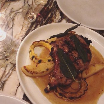 Jams - Maple Caramel Pork Chop with Mutsu apples and squash. Delicioussssss - New American Near Me - New York, New York Jams - Maple Caramel Pork Chop with Mutsu apples and squash. Delicioussssss - New American Near Me - New York, New York