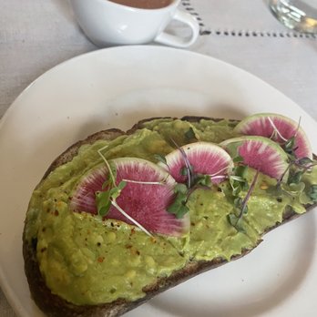 Fellows Cafe - Avocado toast on homemade sourdough, and cup of romesco soup! - Breakfast & Brunch Near Me - Roswell, Georgia Fellows Cafe - Avocado toast on homemade sourdough, and cup of romesco soup! - Breakfast & Brunch Near Me - Roswell, Georgia