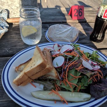 Fish - Low on vegan items, got the peanut butter and jelly sandwich with a side salad+ vinagarette. They still put butter on the bread though. - Seafood Near Me - Sausalito, California Fish - Low on vegan items, got the peanut butter and jelly sandwich with a side salad+ vinagarette. They still put butter on the bread though. - Seafood Near Me - Sausalito, California