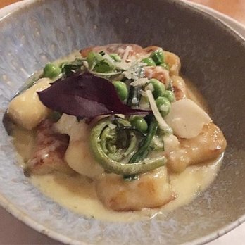 Field & Main Restaurant - Spring gnocchi; radish, turnip, fiddleheads - Seafood Near Me - Marshall, Virginia