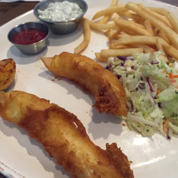 Bluewater Grill - Beer battered fish & chips with cole slaw - Seafood Near Me - Temecula, California Bluewater Grill - Beer battered fish & chips with cole slaw - Seafood Near Me - Temecula, California