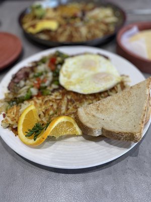 Peg's Glorified Ham and Eggs - Sunset by null
