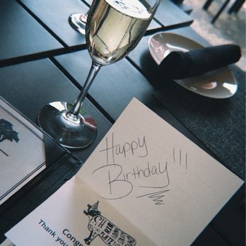 Mankas Grill - Happy birthday card from the restaurant and Gloria Ferrer champagne. - American Near Me - Fairfield, California Mankas Grill - Happy birthday card from the restaurant and Gloria Ferrer champagne. - American Near Me - Fairfield, California