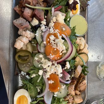 Hildee's Dine-Inn - Cobb salad with pork and chicken - Southern Near Me - Wimberley, Texas Hildee's Dine-Inn - Cobb salad with pork and chicken - Southern Near Me - Wimberley, Texas