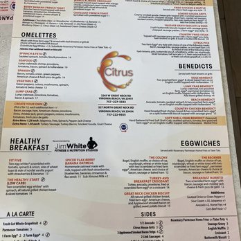 Citrus - Menu - American Near Me - Virginia Beach, Virginia Citrus - Menu - American Near Me - Virginia Beach, Virginia