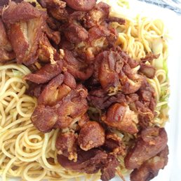 Yakitori with the chow mien