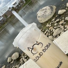 Brown sugar milk with boba