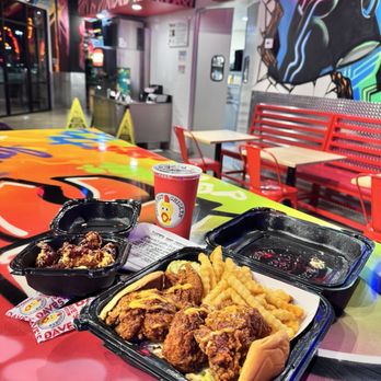Dave's Hot Chicken - Delicious sliders, tenders, fries, and saucy bites - Chicken Shop Near Me - Chino Hills, California