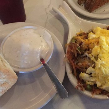 Good Day Cafe - Fiesta Skillet with amazing biscuits and gravy - Breakfast & Brunch Near Me - Arlington, Texas