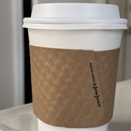 Small cup of dark roast to go