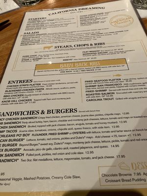 Menu photo 8 California Dreaming Columbia, SC