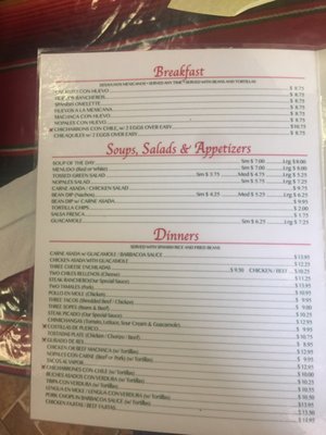 Menu photo 4 La Fonda Bar Grill El Centro, CA