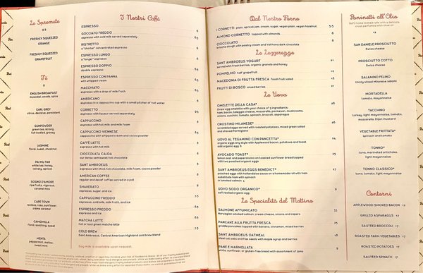 Menu photo 5 Sant Ambroeus Madison New York, NY Menu photo 5 Sant Ambroeus Madison New York, NY