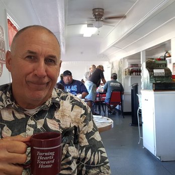 The Red Wagon Cafe - Husband likes the coffee too! - Comfort Food Near Me - Shafter, California