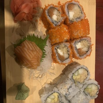 Sonobana - Smoked salmon sashimi. Blake roll and Erica roll - Japanese Near Me - Nashville, Tennessee Sonobana - Smoked salmon sashimi. Blake roll and Erica roll - Japanese Near Me - Nashville, Tennessee