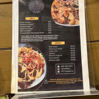 Carnes 504 - Food menu - Food Trucks Near Me - Durham, North Carolina