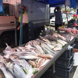 Otara Flea Market - Fish stand on steroids!