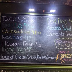 Tacos4Troops - Menu of the day