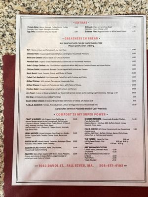 Menu photo 1 Dukes Bakery Fall River, MA