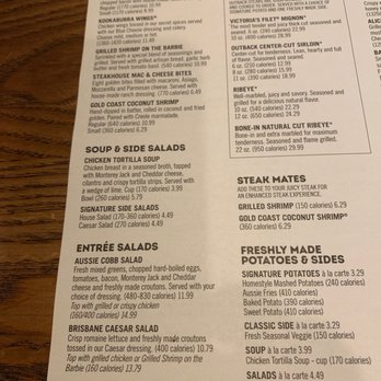 Outback Steakhouse - Menu - Steakhouses Near Me - Indianapolis, Indiana Outback Steakhouse - Menu - Steakhouses Near Me - Indianapolis, Indiana