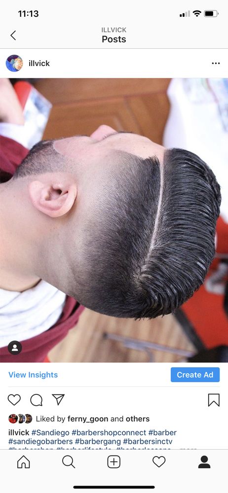 Vick The Barber Logo