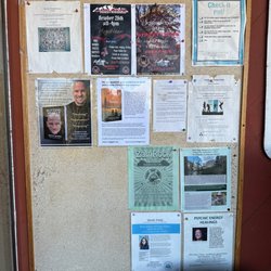 Cornerstone Books - Outside bulletin board