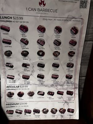 Menu photo 2 I Can Barbecue Korean Grill Tustin, CA Menu photo 2 I Can Barbecue Korean Grill Tustin, CA